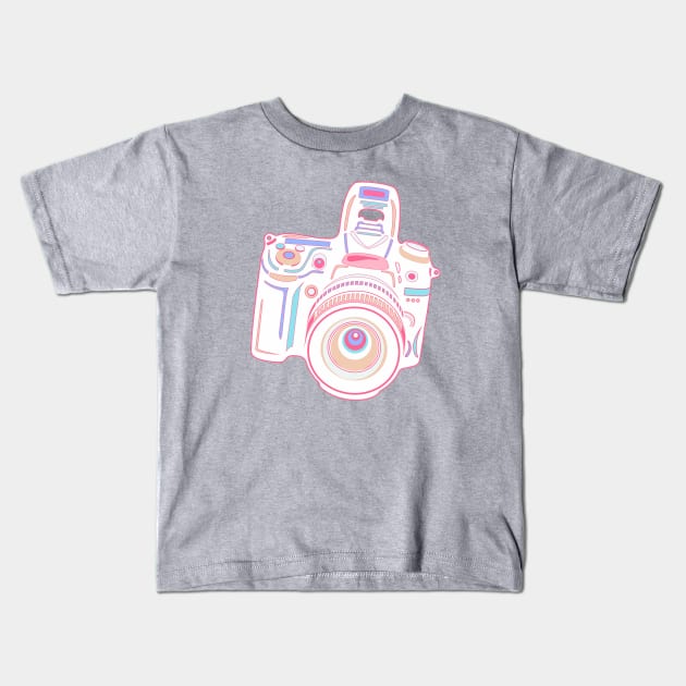 Cute Pastel Camera Kids T-Shirt by XOOXOO